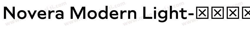 Novera Modern Light字体转换